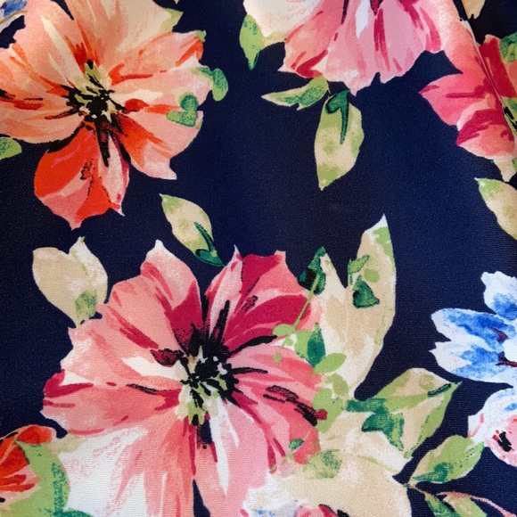 Vince Camuto Fit and Flare Floral Print Dress - Picture 7 of 12